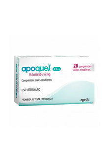  Zoetis apoquel 3,6 mg x 20 comp - gato y perro