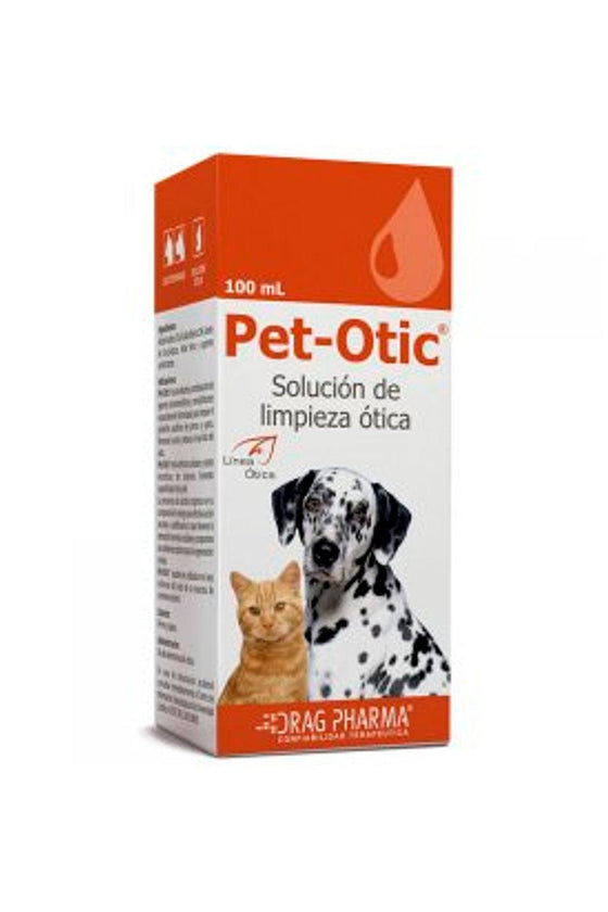 Drag pharma pet otic 100 ml - higiene - gato y perro